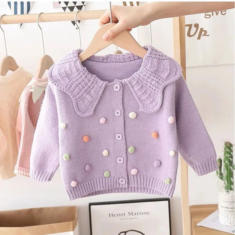 

Детская куртка, детский свитер с длинными рукавами, верхняя одежда для детей, вязаный кардиган для девочек