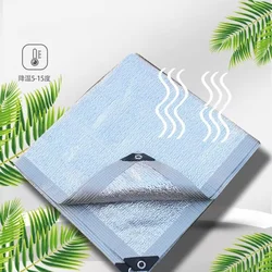 Shading 99% Aluminum Foil Sunshade Net Silvery Anti-UV Awning Fence Privacy Screen Garden Sun Shade Mesh Car Sun Shed Canopy