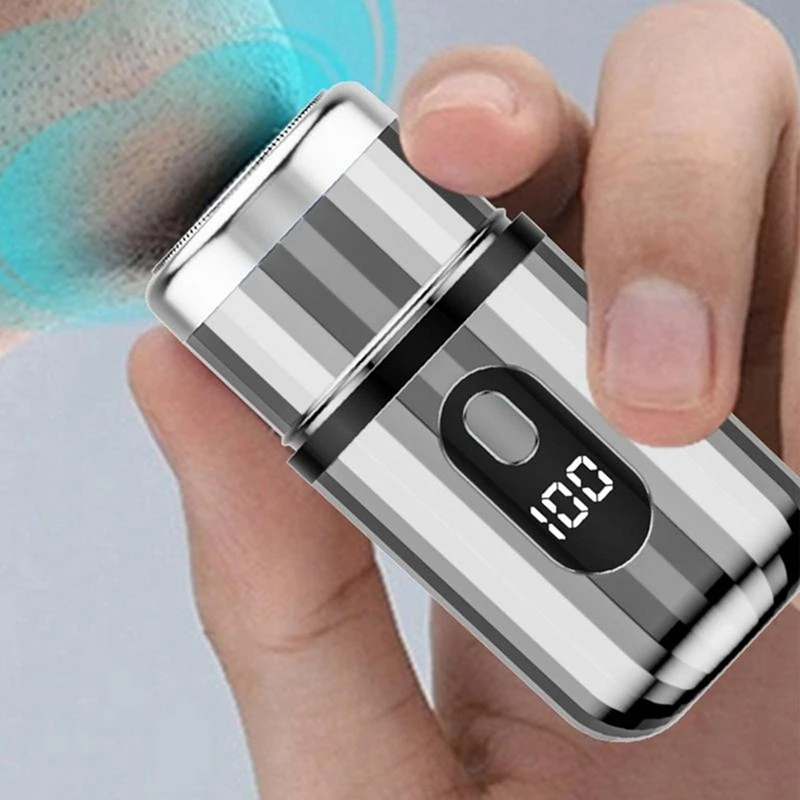 M14K-Mini Electric Shaver Portable USB Rechargeable Shaver Pocket Travel Shaver Washable Portable Cordless Trimmer