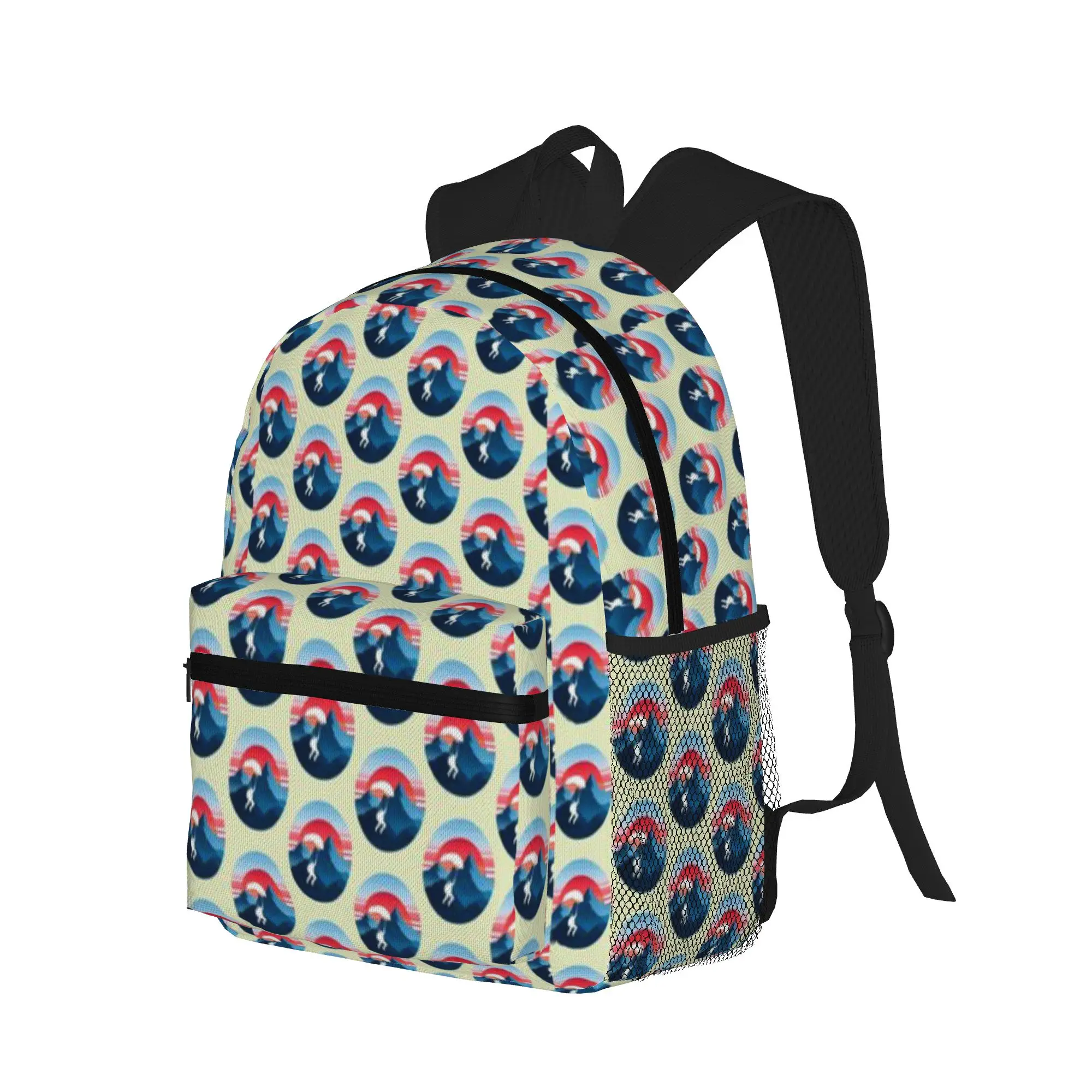 Parachute Skydiving Landscape  Casual Backpack for Students and Adults Backpack women
