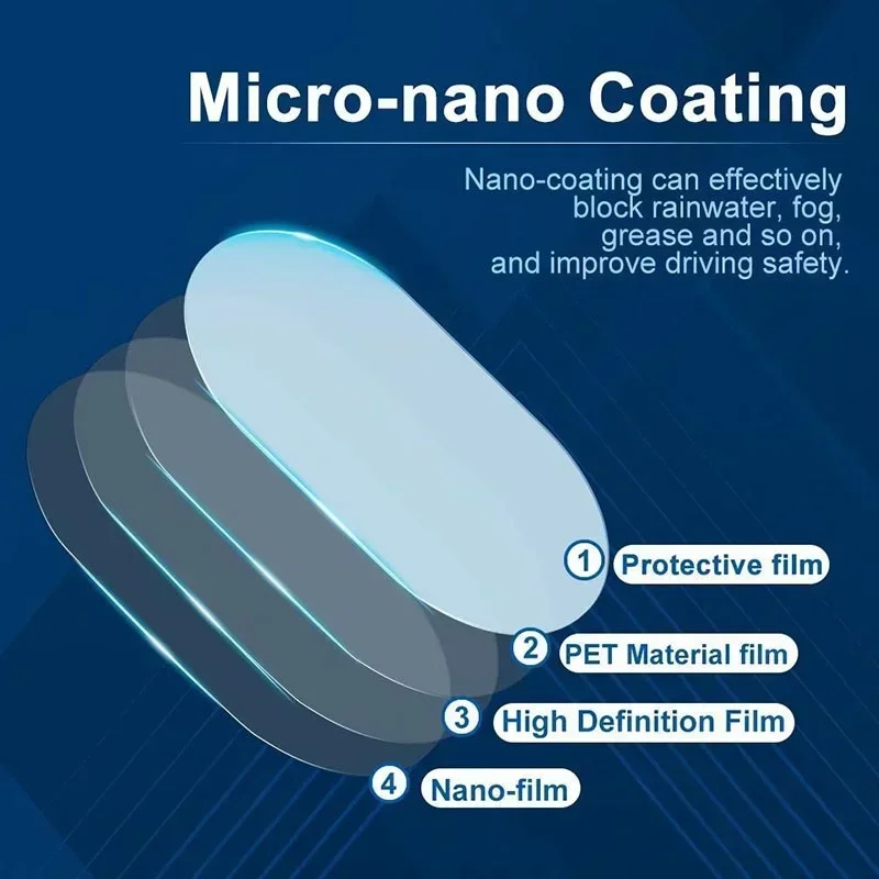 Auto Rückspiegel Schutz Film Anti Nebel Membran Anti-Glare Wasserdicht Regendicht Auto Aufkleber Klar Film