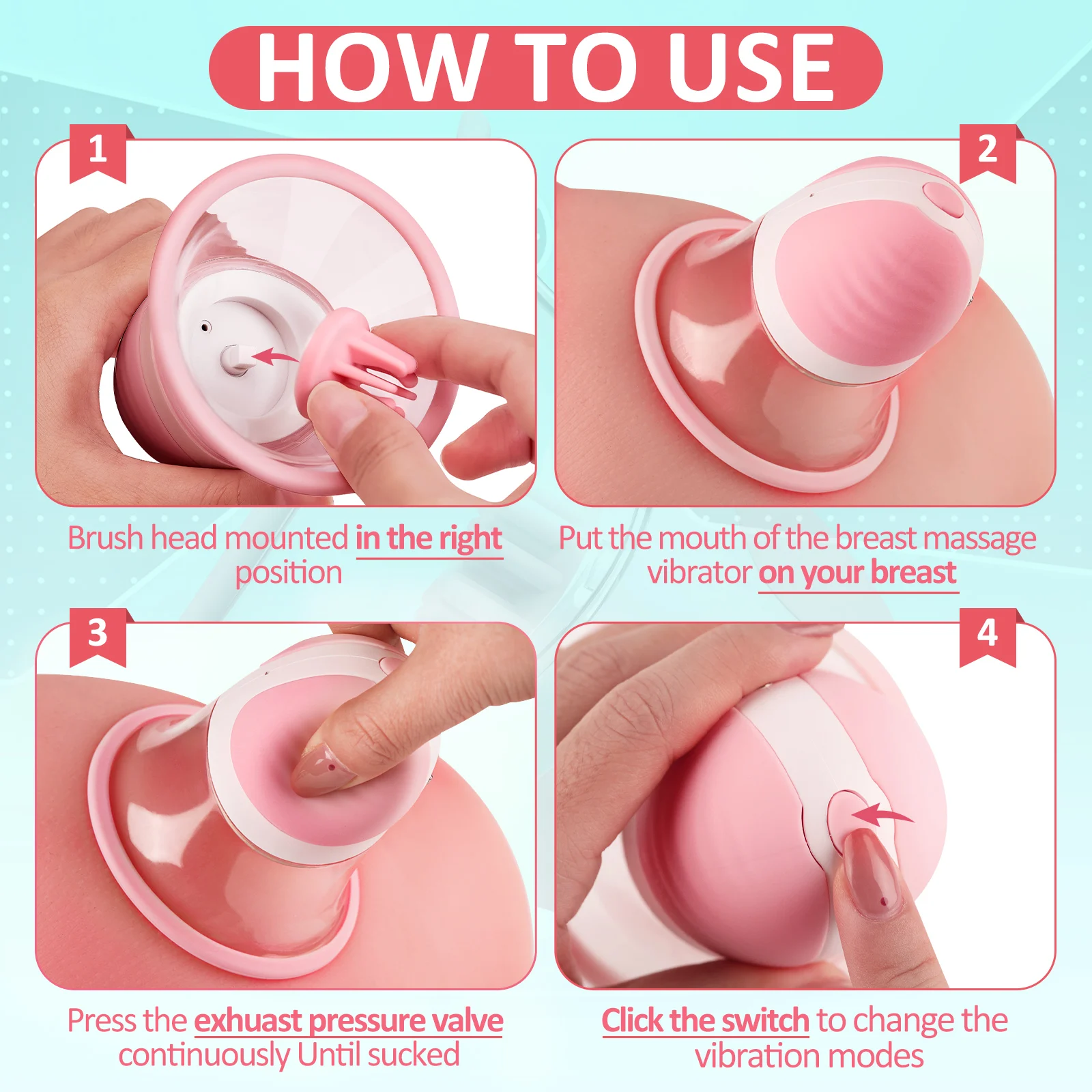 Nipple Licking Vibrator Breast Massager Stimulation Soft Tongue Licker Waterproof Adult Sex Toy for Women - Image 4