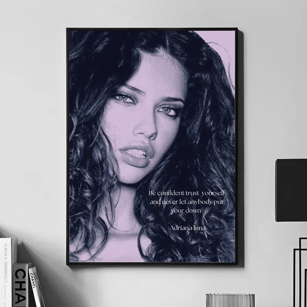 Victoria Supermodels Adriana Secret Lima Poster Wall Art Home Decor Room Decor Canvas Painting Living Room Restaurant Kitchen view 5