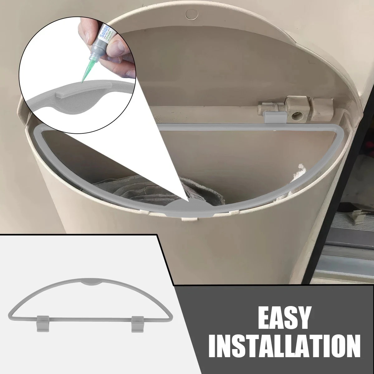 RV D-Ring Bag Hanger For Hartal Trash Can/Trash Can Old-Fashioned Reinforced D-Ring Bag Hanger RV Replacement Accessories