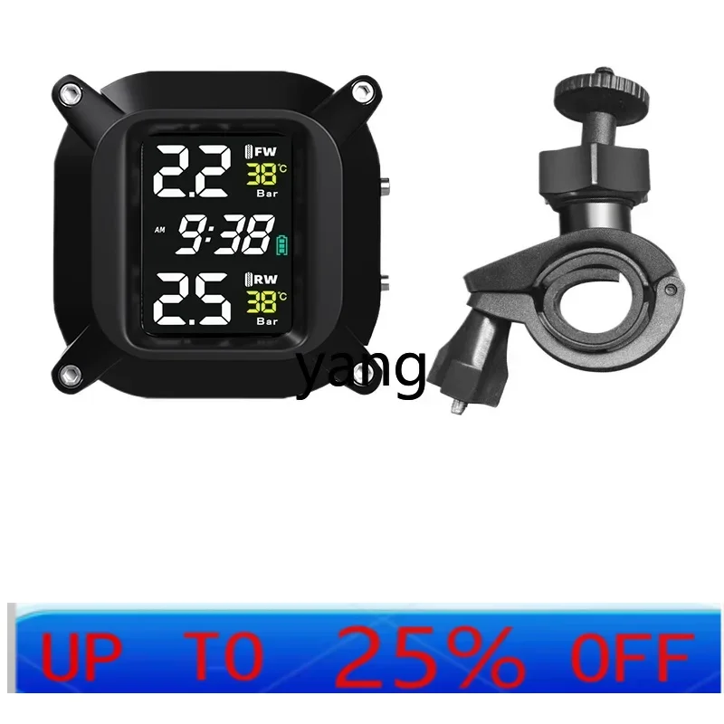 CX  Solar Tire Pressure Monitor Locomotive Electric Vehicle Internal and External Tire Pressure Detection Instrument