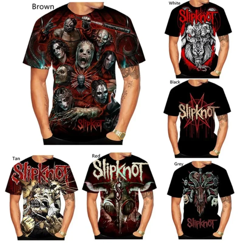 

Футболка унисекс Slipknots Prepare for Hell Tour 2026, летняя, с эффектом потертости, с коротким рукавом, с графическим принтом, в стиле стритвир