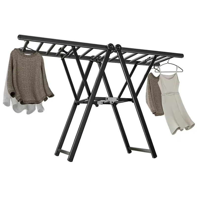 Multi-Functional Indoor/Outdoor Clothes Drying Rack, Foldable Aluminum Alloy Laundry Stand for Balcony and Bedroom