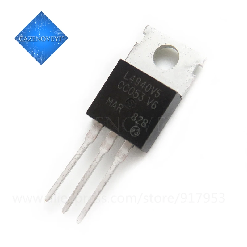 10pcs/lot L4940V5 REG LDO 5V 15A TO220 In Stock