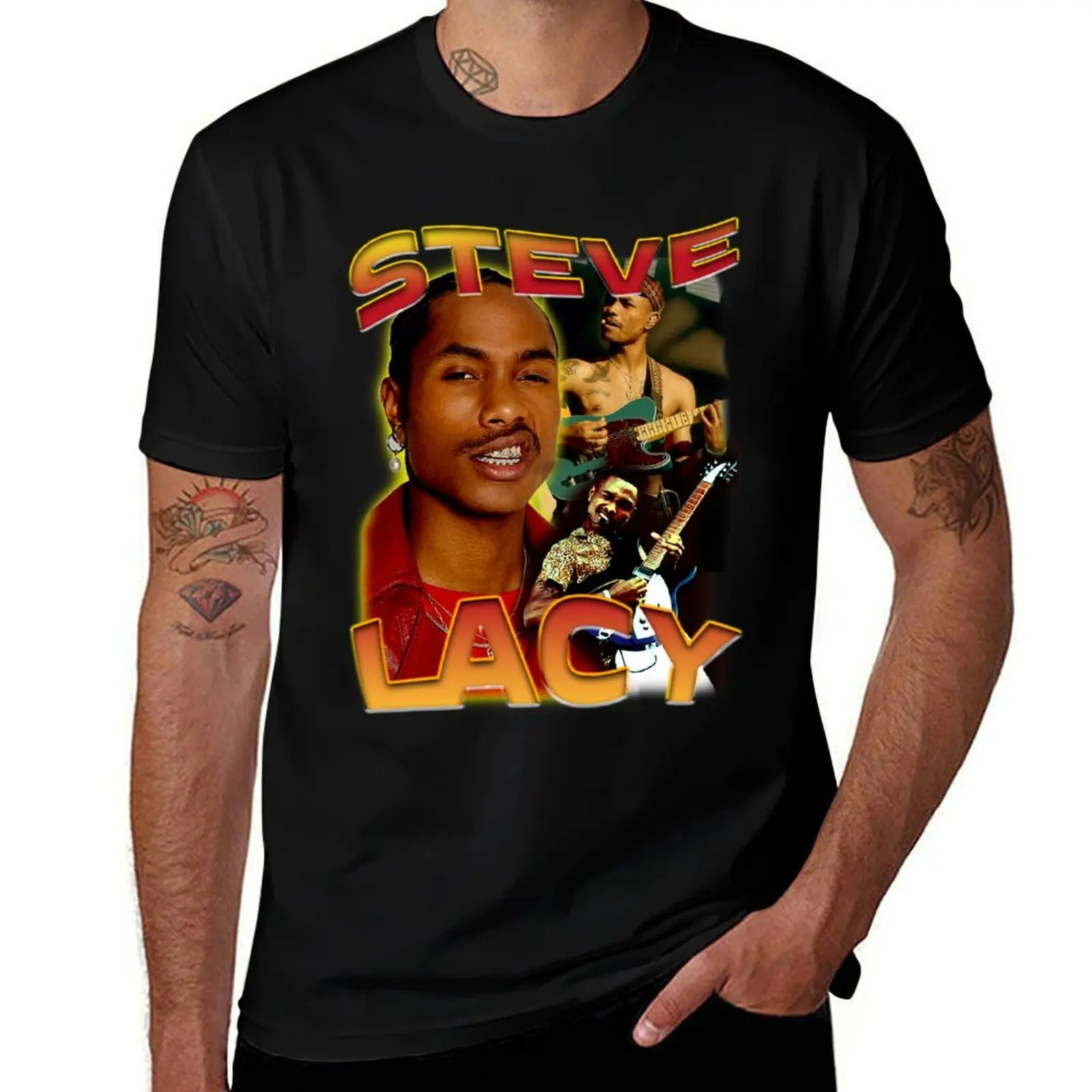 

steve lacy bootleg tee shirt merch T-Shirt t shirts for man pack cotton funny t shirts man T-Shirt