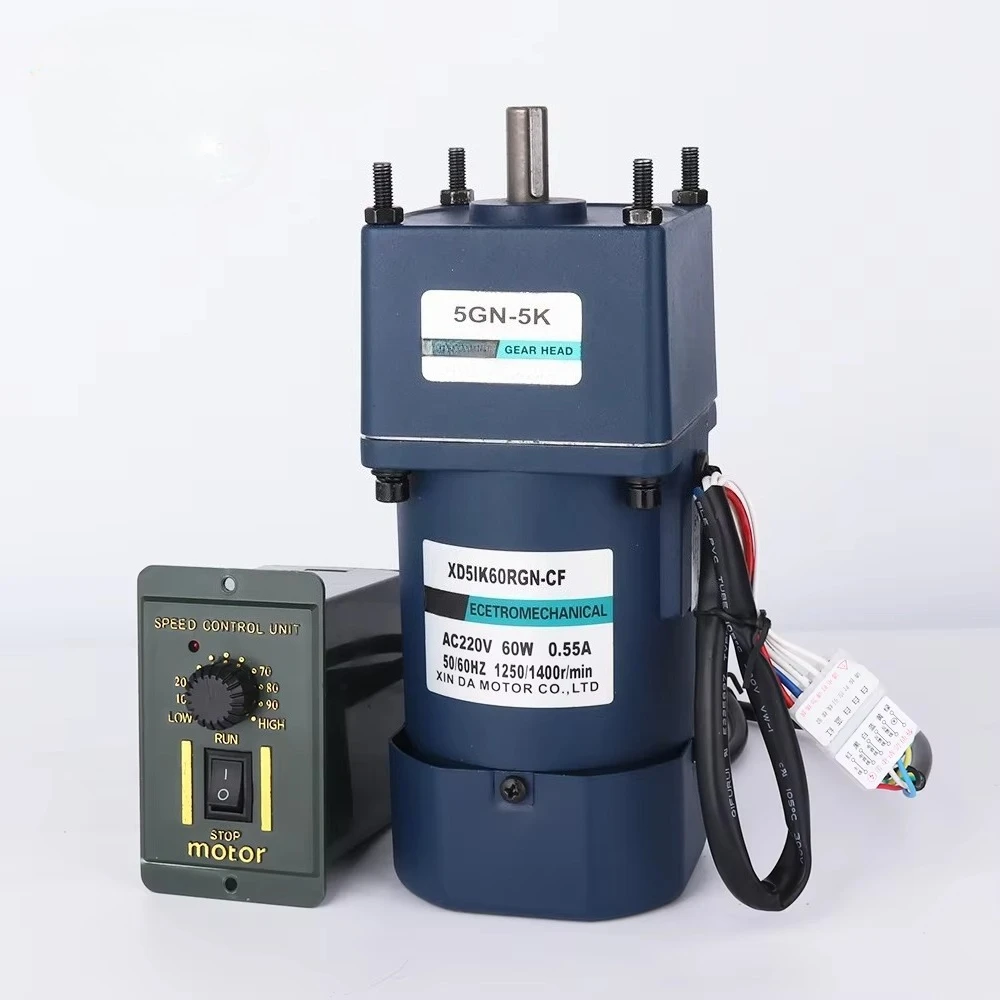 

Customized Single-phase AC Gear Motor 110v 220V 380v Induction Electric Motor with Speed Regulator