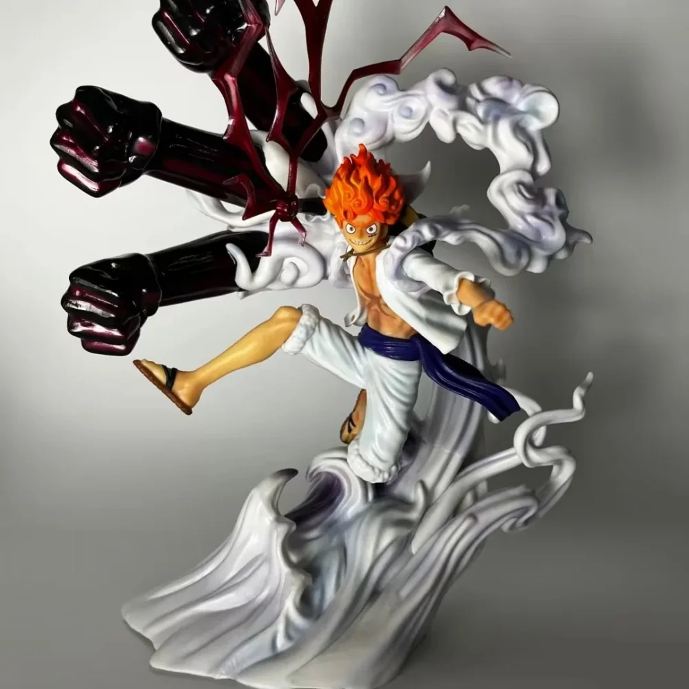 Figura de acción coleccionable de PVC de Monkey·D·Luffy, Dios del Sol, Nikka, Quinta Marcha, del anime One Piece, 30 cm
