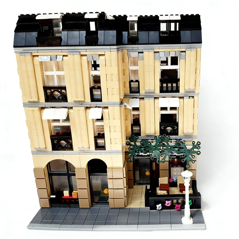 2555 pièces MOC Librairie Parisienne Bâtiments Modulaires Modèle Blocs de Construction Jouet Cadeau de Noël Idée Créative Éducation