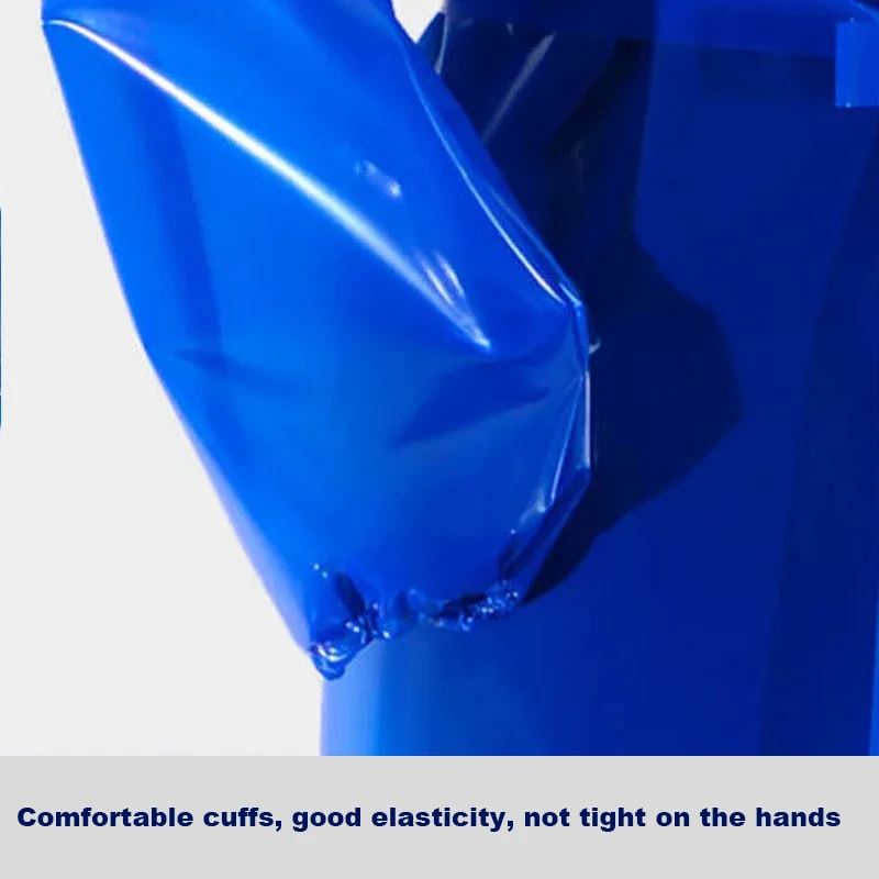 

Синий толстый пластиковый фартук из ТПУ, водонепроницаемый маслостойкий комбинезон с длинными рукавами, защитная одежда, инструмент для чистки дома и водной промышленности