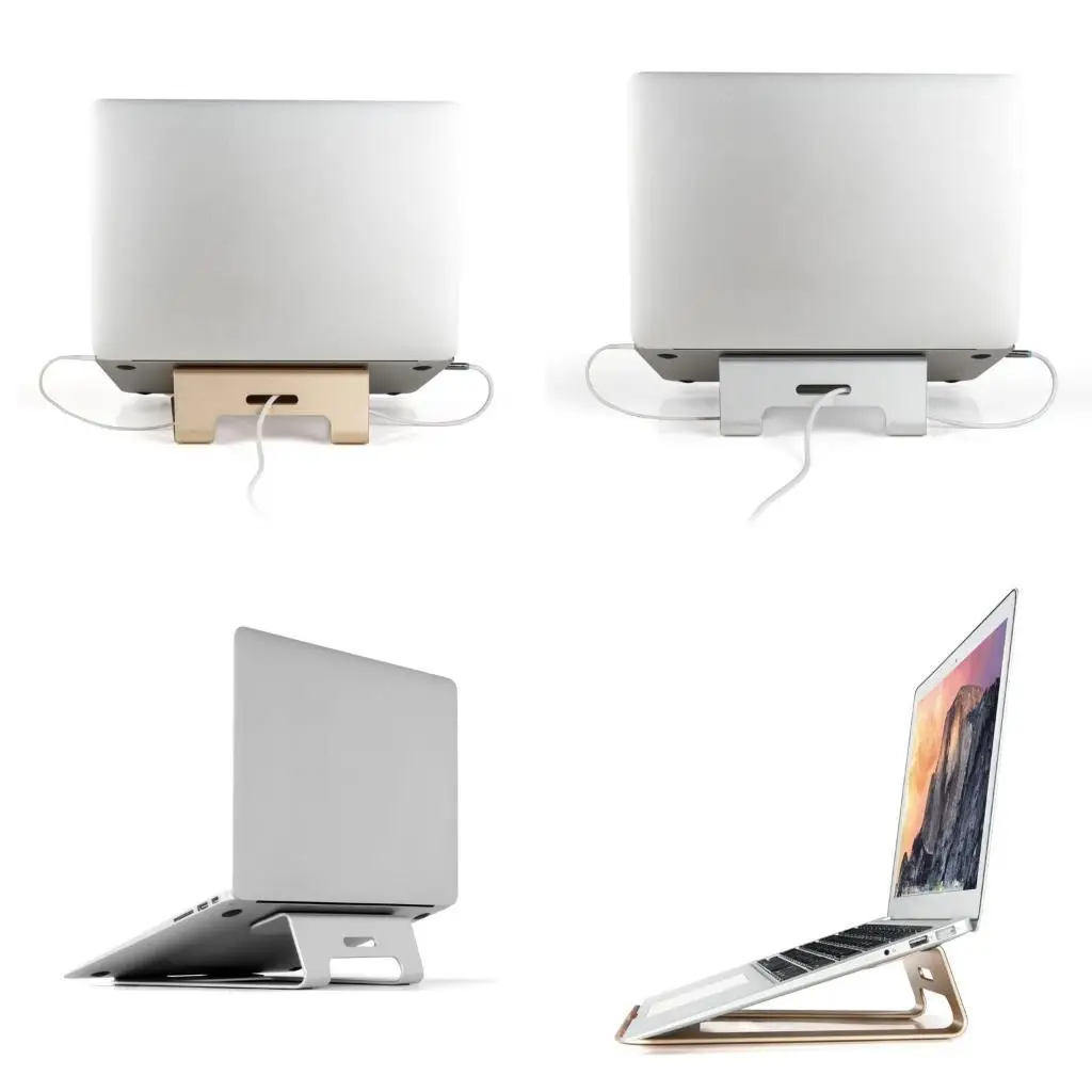 96GE Cooling Aluminum Laptop Stand for Macbook Vertical Base Holder Bracket