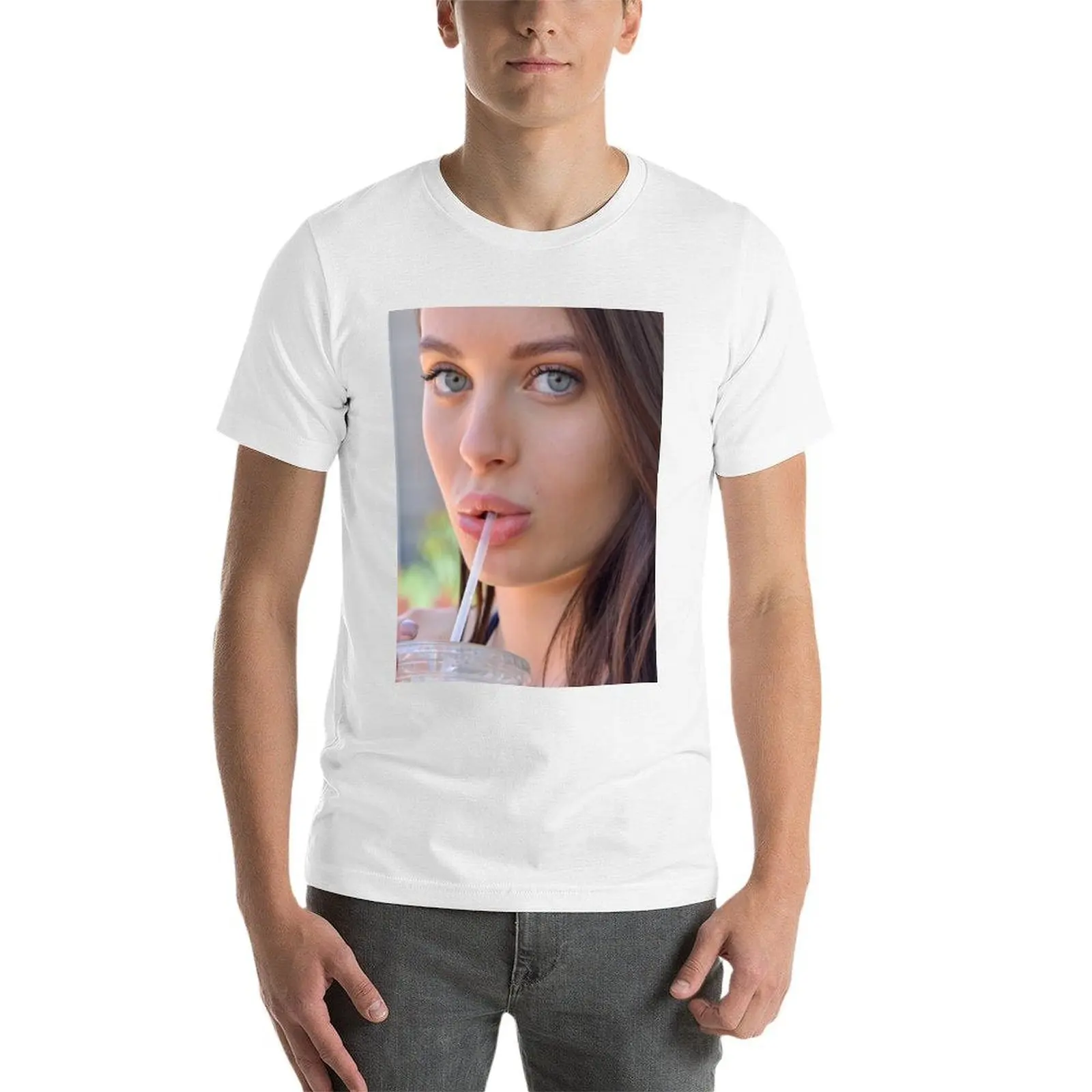 تي شيرت Beauty Lana Rhoades تي شيرت للرجال من القطن الناعم تي شيرت للرجال تي شيرت للرجال تي شيرت #4