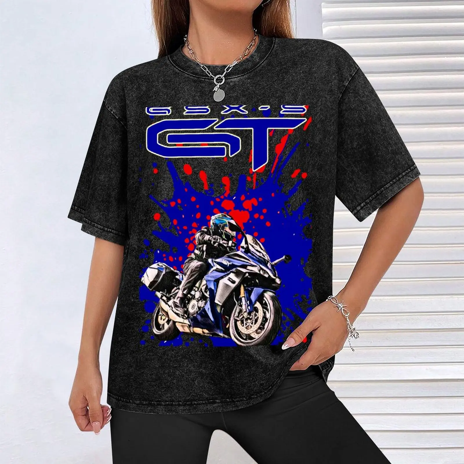 GSX-S 1000 GT Splash T-Shirt summer top tshirts personalised boys whites heavy weight t shirts for men