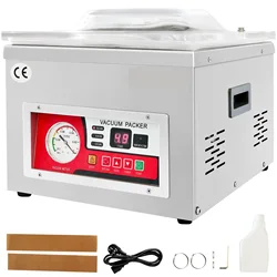 Chamber Vacuum Sealer DZ-260A 6.5 m³/h Pump Rate, Excellent Sealing Effect with Automatic Control Kitchen Packaging Machine