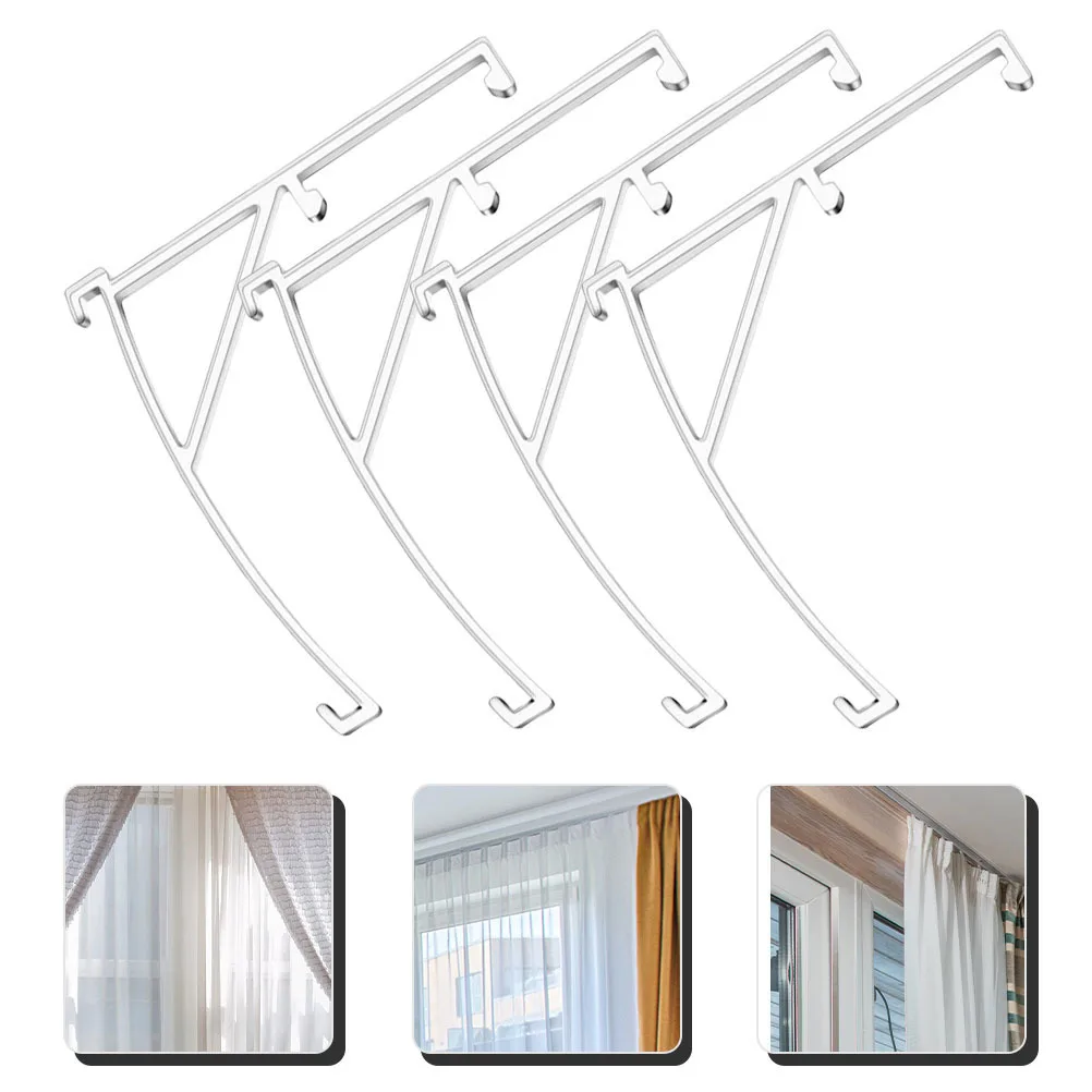 

6Pcs Clear Plastic Valance Clips Vertical Blind Brackets Hidden Installation Replacement Parts Vertical Blinds Accessories