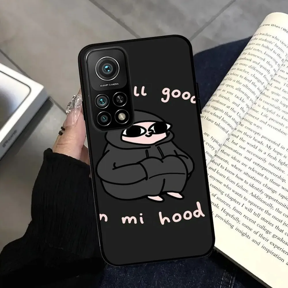 Cartoon Ketnipz  Phone Case  For Xiaomi 11 12 Redmi 6 7 K40 6A Note6 7 8 9 11 Black Silicone Soft Case