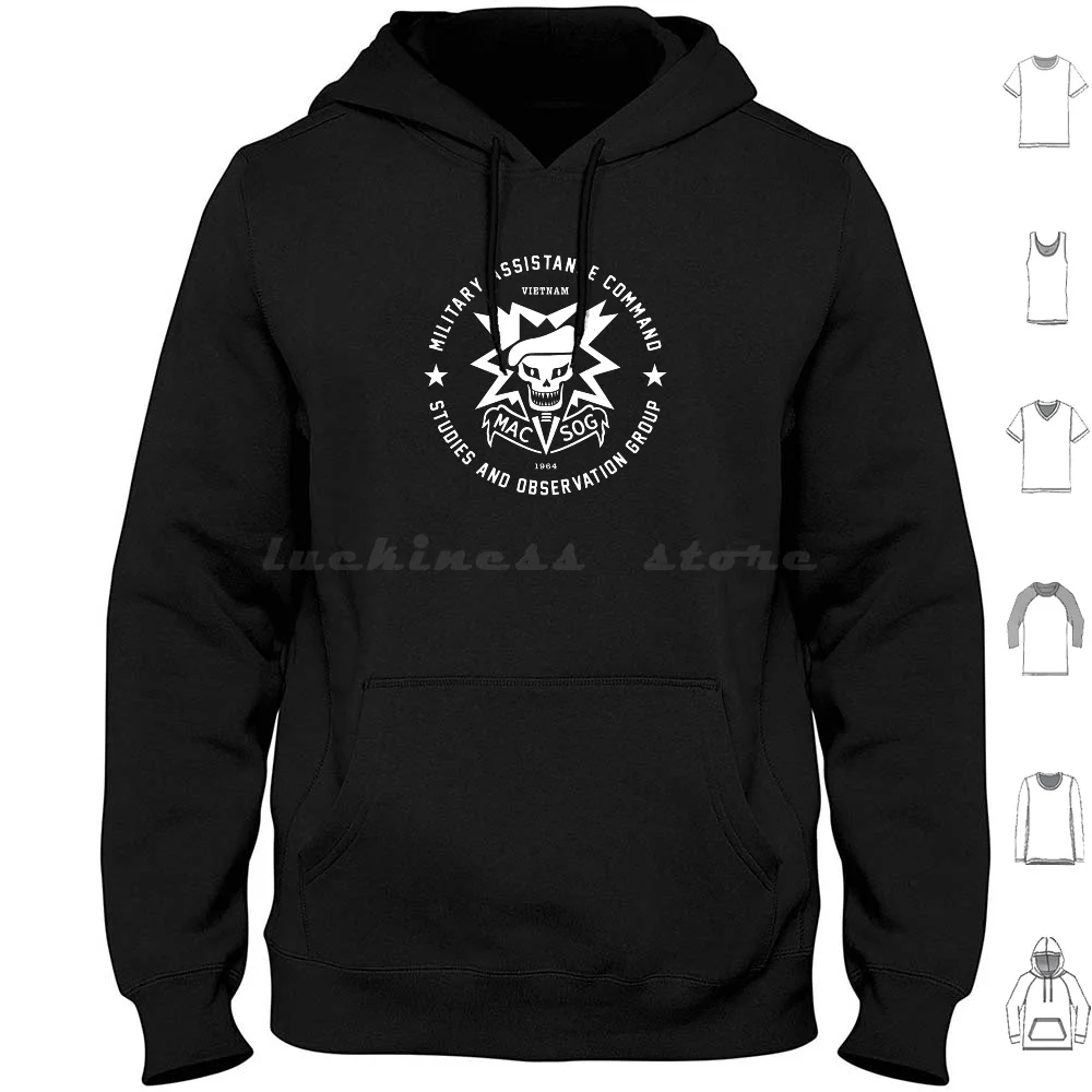 Macv-Sog Hoodies Long Sleeve Vietnam War Macvsog Special Forces Cia Military Assistance Command Special Observation