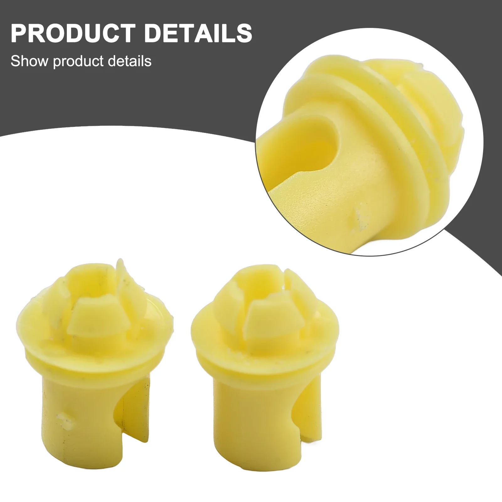 2pcs Yellow Plastic Car Interior Door Clips Door-Lock Mechanism #51217404345 For BMW 3 Series E21 E30 E36 E46 E90 E91 E92 E93