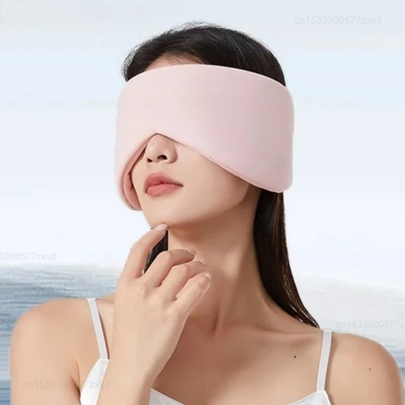 Sleep Eye Mask Sleep Ice Silk Breathable Relieve Fatigue Warm Cool Double-sided Full Coverage Blackout Noise Reduction Eye Mask