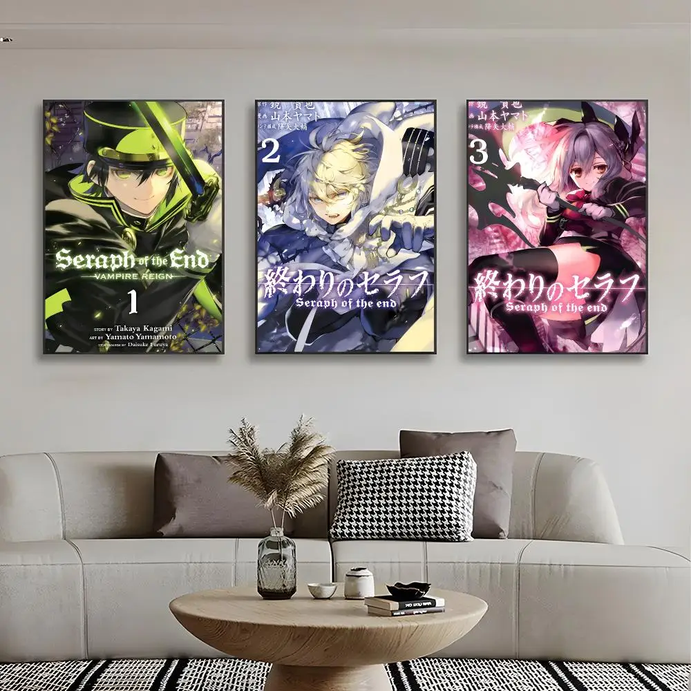 manga darkfantasy Seraph Of The End Poster Classic Home Interior Artwork & Stylish Room Decoration