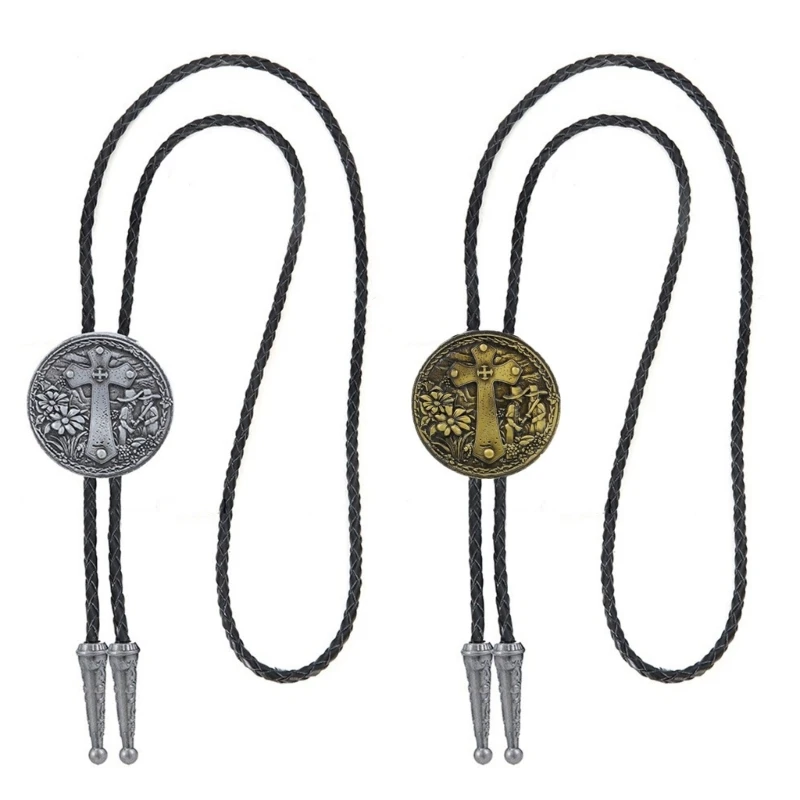 Couple Casual Necktie Cool Retros Bolo Tie Necktie Stainless Steel Bolo Tie