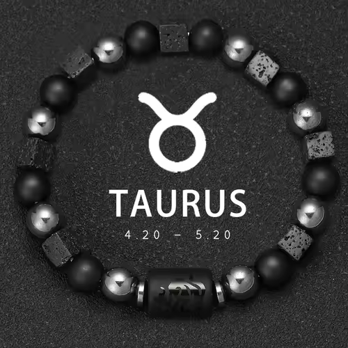 12 Zodiac Bracelets Natural Stone Cancer Virgo Leo Libra Bracelet Couples Friendship Gifts Bracelets jewelry pulsera hombre - Image 17