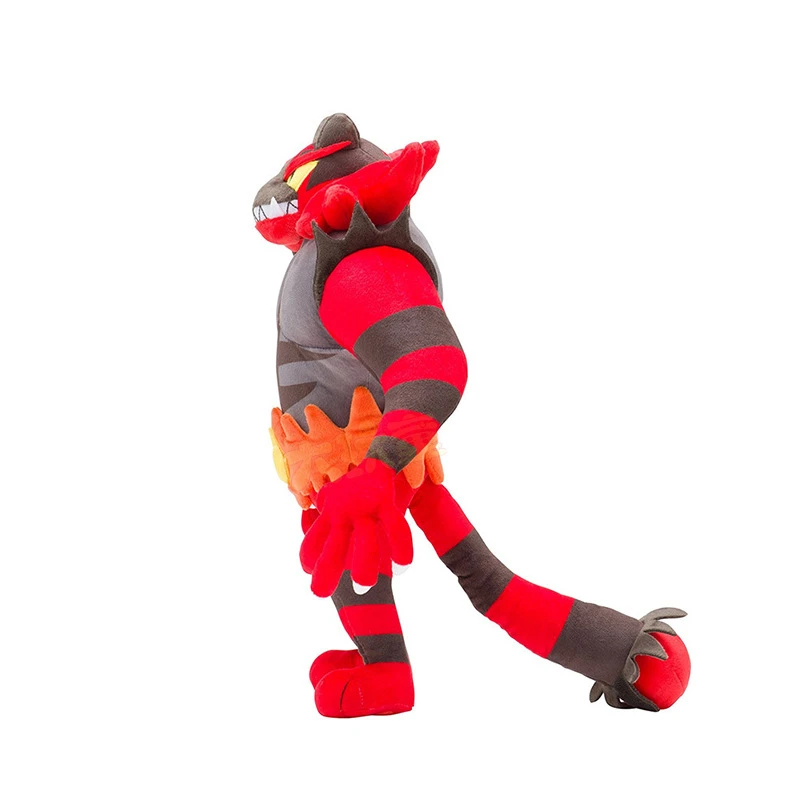 40cm Cute Incineroar Doll Japanese Anime Alola Region King of Fire Tiger Plush Toy Cartoon Game Plushies Gifts For Fans Cos Prop