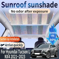 Auto Part For Hyundai Tucson L NX4 2021 2022 2023 LWB Car Sunroof Sunshade 2X Heat Insulation Sun Protection Cooling Accessories