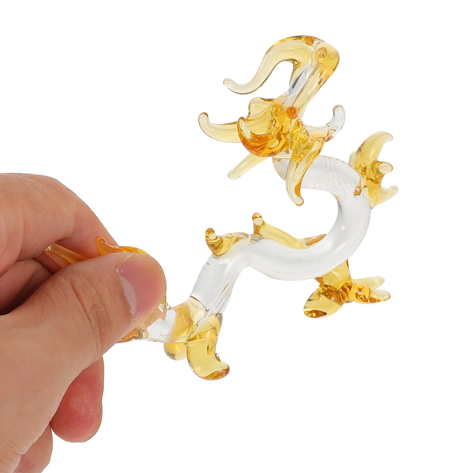 

Crystal Zodiac Dragon Ornament Elegant Desktop Animal Decoration Luxury Crystal Dragon Sculpture Home Office Garden Decor