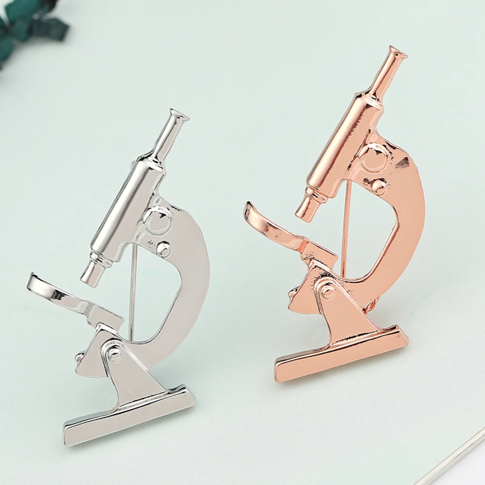 

Catuni Microscope Biology Laboratory Pin Brooch Medical Jewelry Lapel Lanyard Badge Gift for Biologist Doctor Nurse Student
