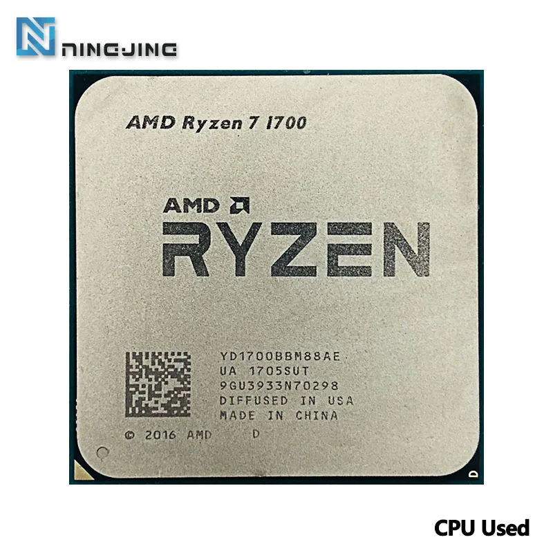 動作品　Ryzen7 1700 Amd-ryzen 7 1700 r7 1700 3.0 ghz中古ゲームzen、0.014 8コア16