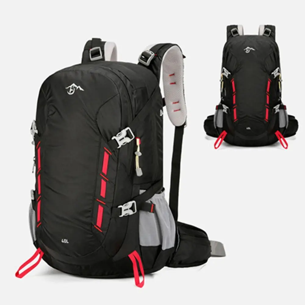 40L Mountaineering Backpack Large Capacity Stitching Hiking Backpacks Waterproof Wear-Resistant Travel Backpack Climbing