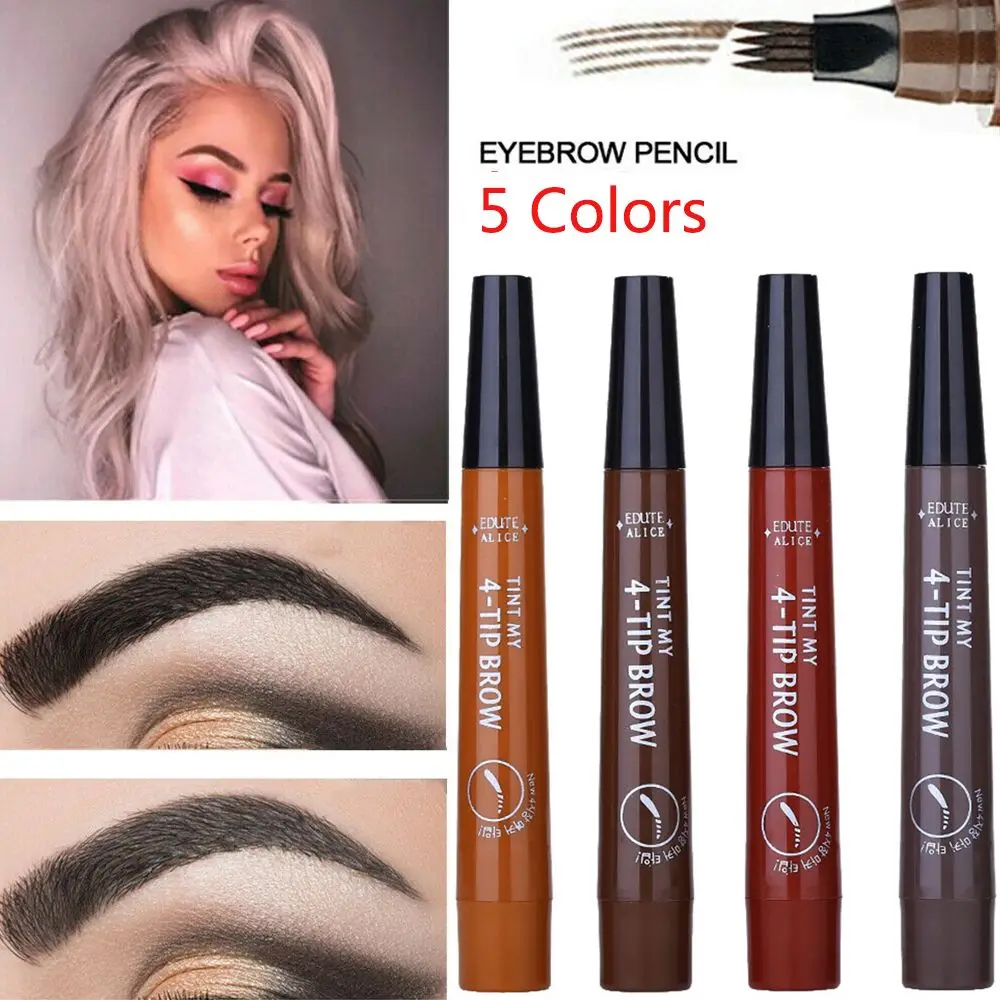 Waterproof Beauty Natural 4 Points Long-lasting Eyebrow Enhancers Makeup Tools Eye Brow Pen Eyebrow Pencil