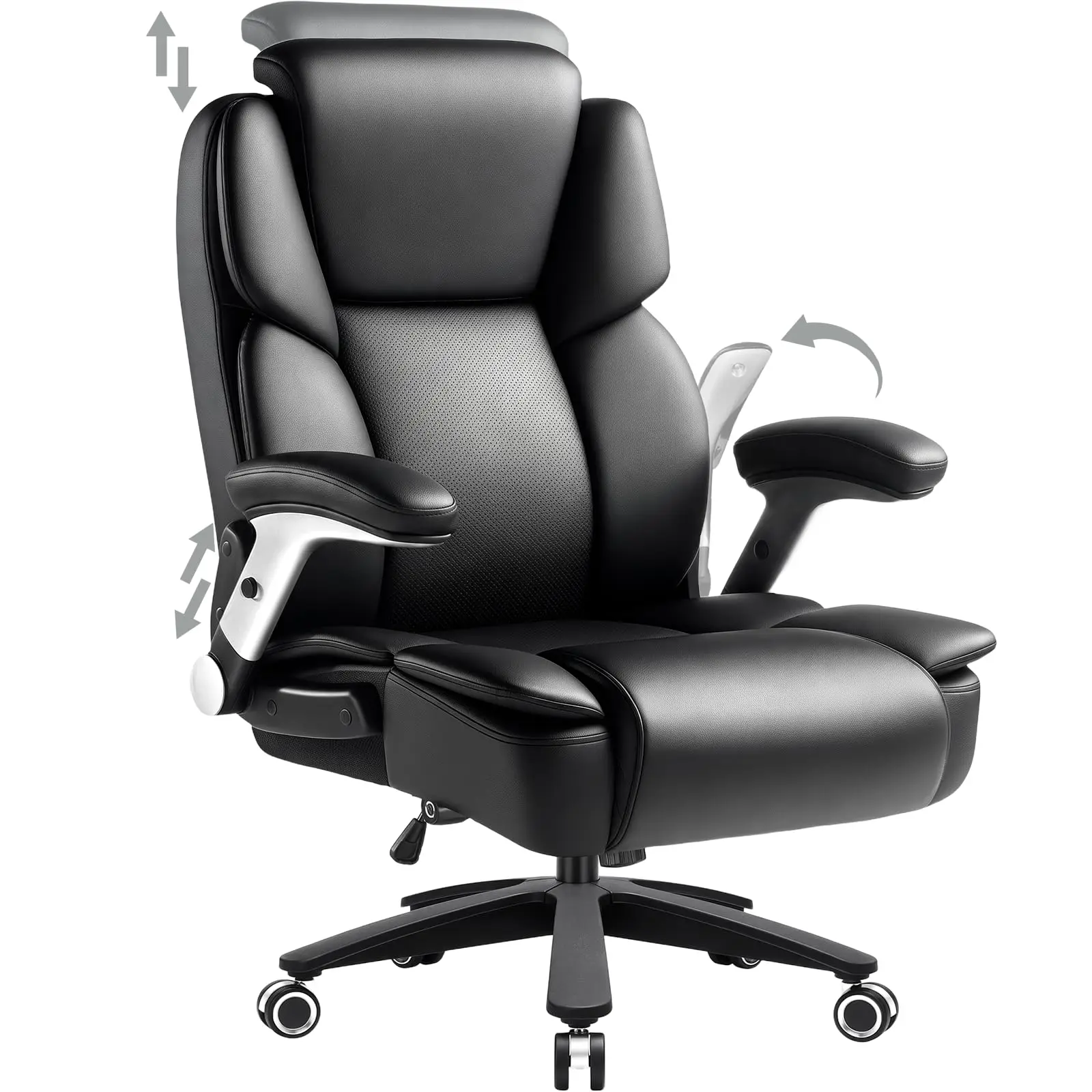 Big and Tall Office Chair,500lbs Capacity Heavy Duty Office Chair for Heavy People, High Back Executive Computer Chair