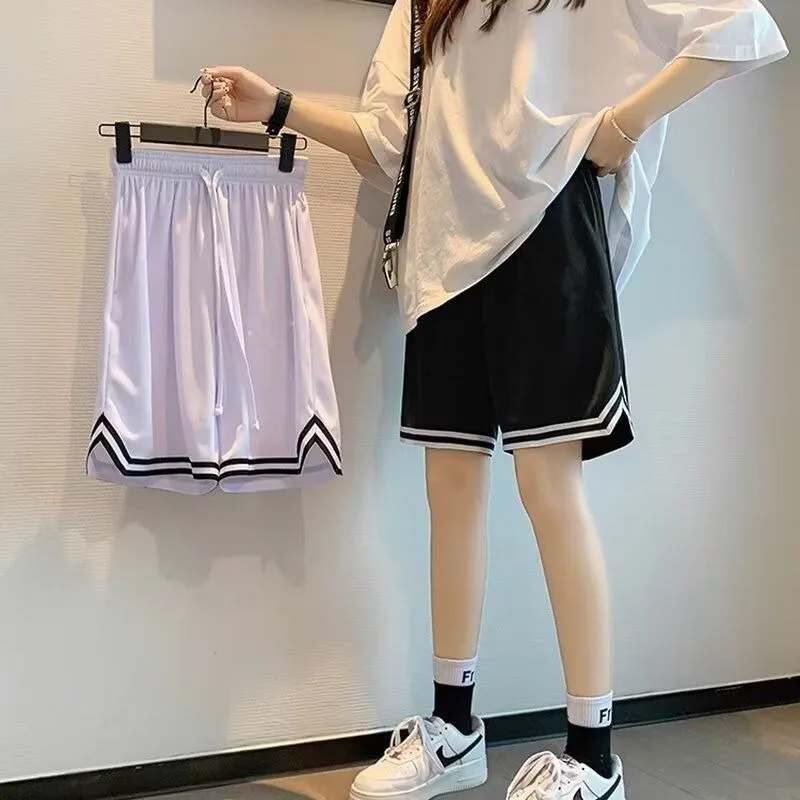 

Ice Silk Me Sports orts Летние легкие дышащие брюки Qui Dry Beach свободного покроя Молодежные брюки с прямыми штанинами Active Sle