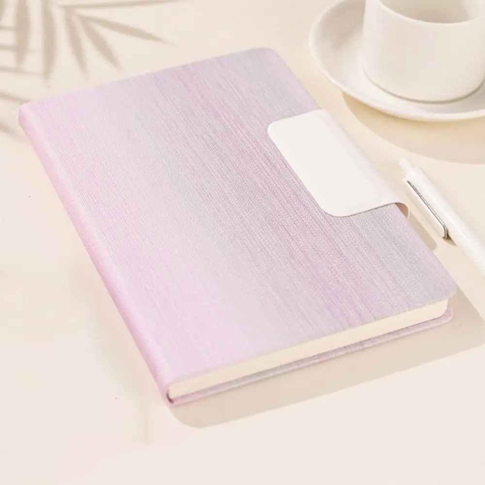 200 Pages A5 Notebook PU Leather Cover with Magnetic Buckle Business Office Notepad Thickened Paper Wear-resistant