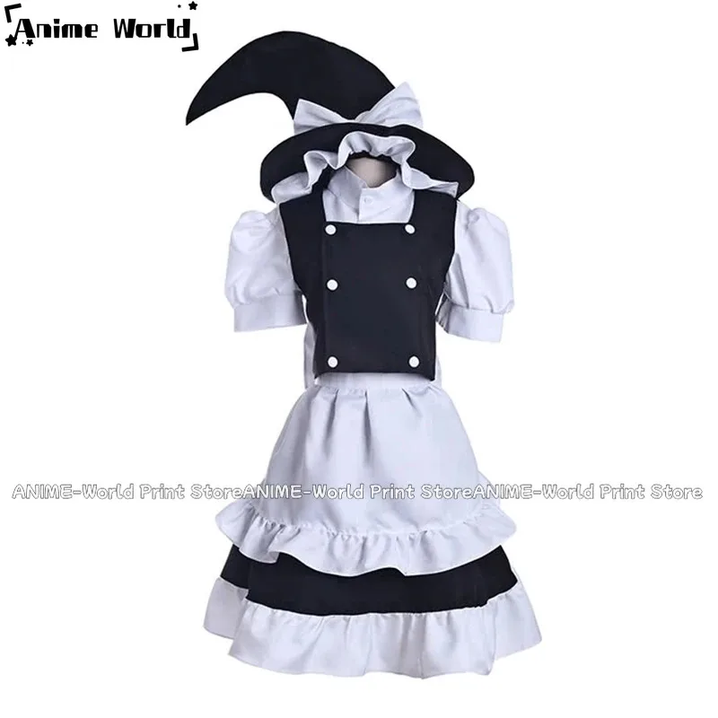 

《Custom Size》Anime Touhou Project Marisa Kirisame Cosplay Costume Full Setb;4.f'7;j,3'