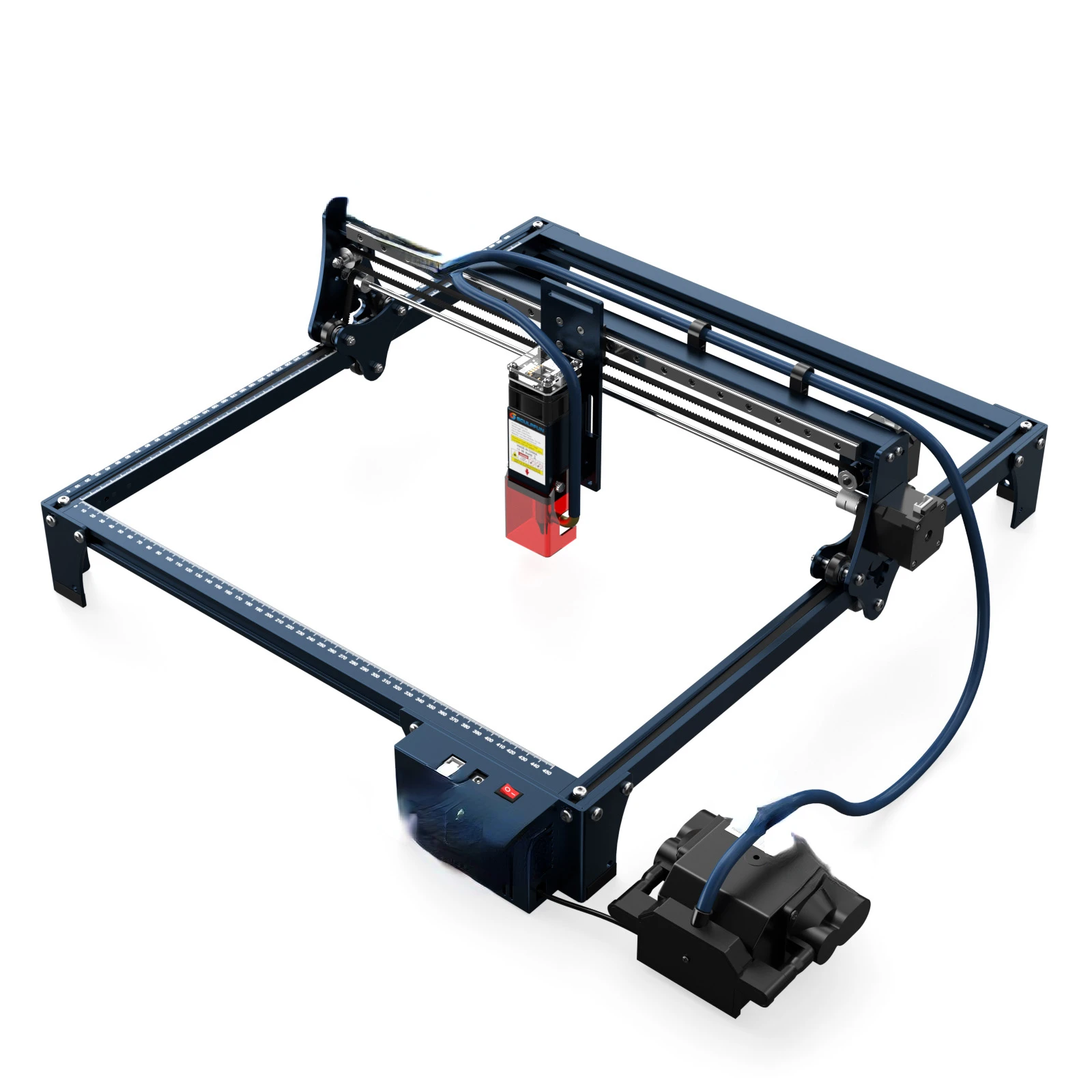 10W Laser Engraver Cutter, Automatic Air-Assist, 0.06X0.08Mm Laser Focus, 32-Bit Motherboard, 410X400Mm Area