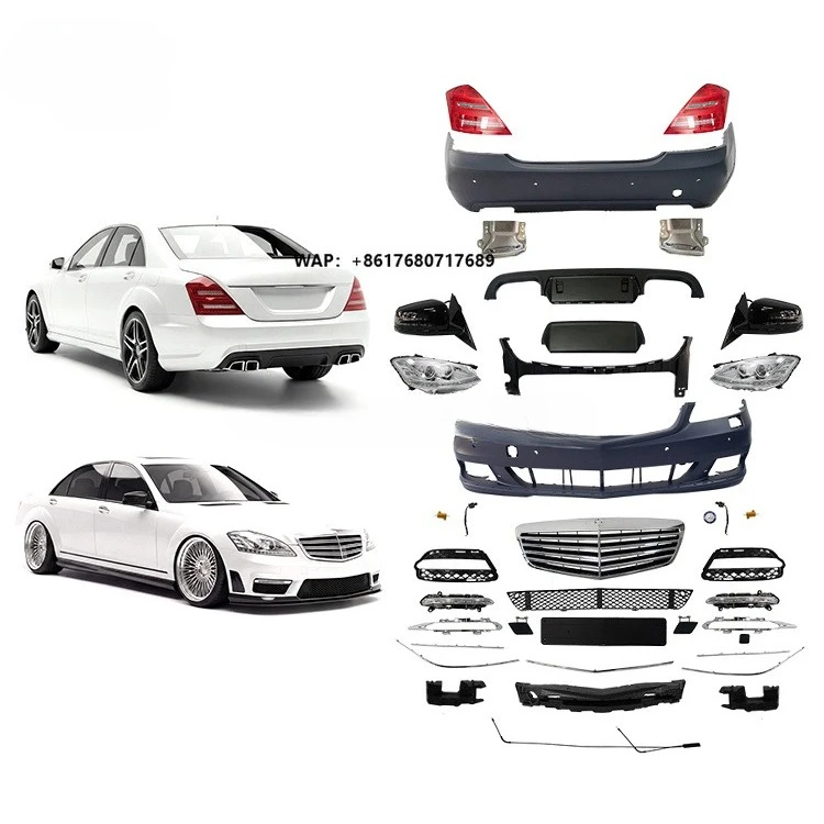 Car Accessories pp Car Body Kit for -Benz s Class W221 Upgrade to New S63 S65 Car Bumper Headlight Taillight Body Kit