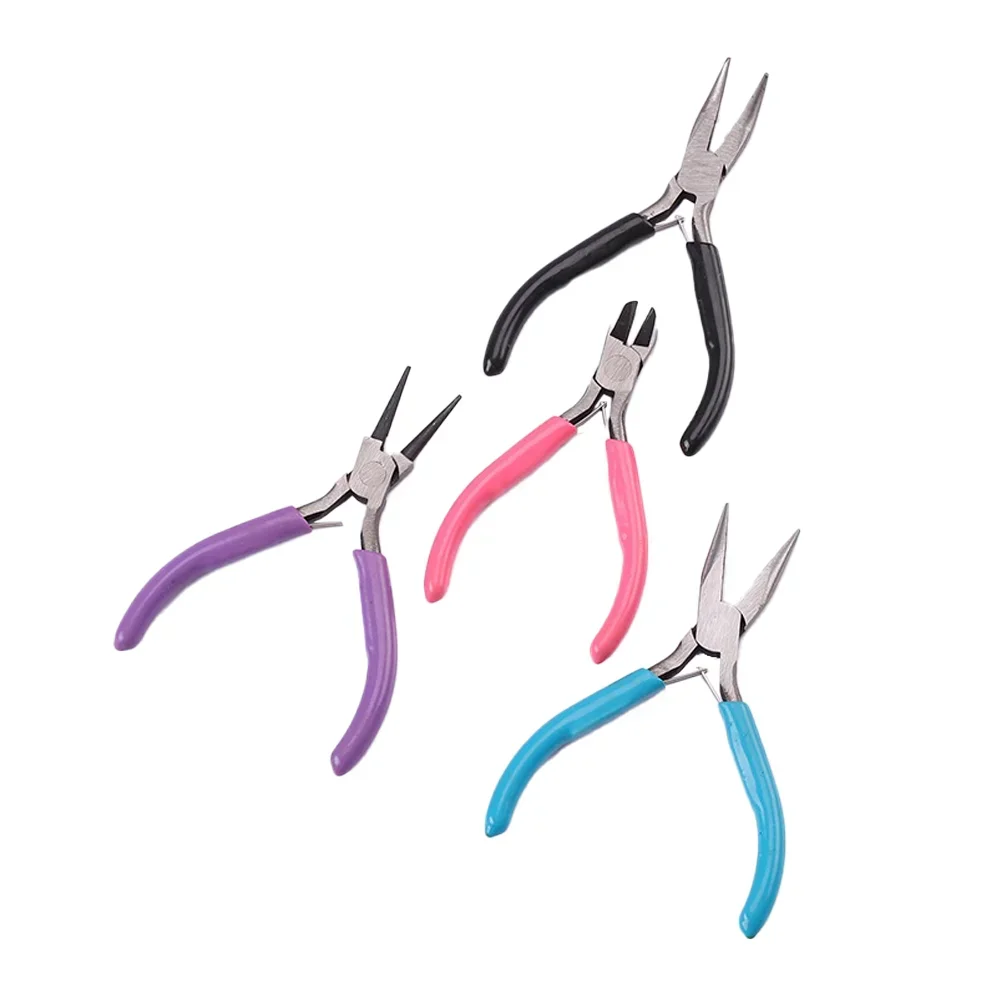 Wire Stripper Tool Jewelry Accessories Repair And Making Pliers Needle-nosed Copper Wire Tweezers Scissors Curved Nose Pliers