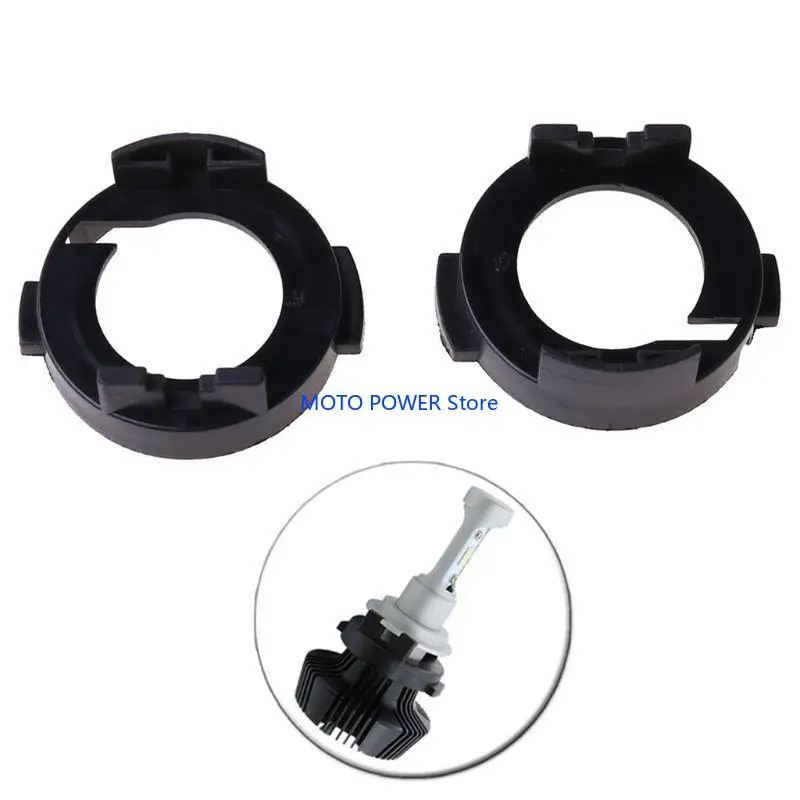 

G7ND H7 LED Headlight Bulb Adapters Holder Car Light Spare Part for Kia Forte Koup 2x