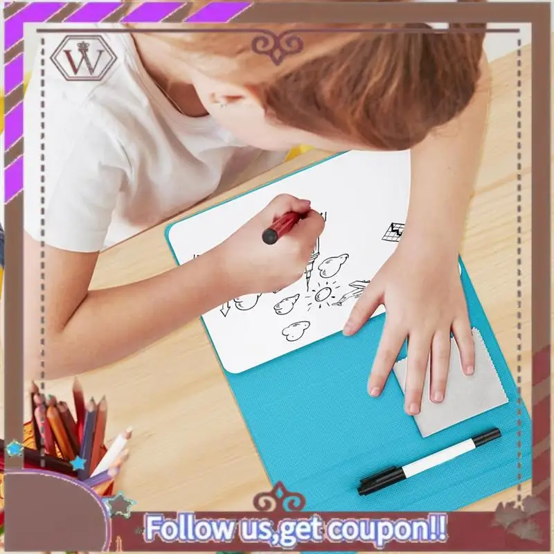 Новейшая портативная маленькая доска, многоразовая мини-магнитная доска для сухого стирания с маркером, ткань для протирания, магнитная доска для сухого стирания