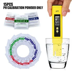 15pcs PH Meter Calibration Powder Point 4.01 6.86 9.18 PH Buffer Powder Measure Calibration Solution For Test Meter