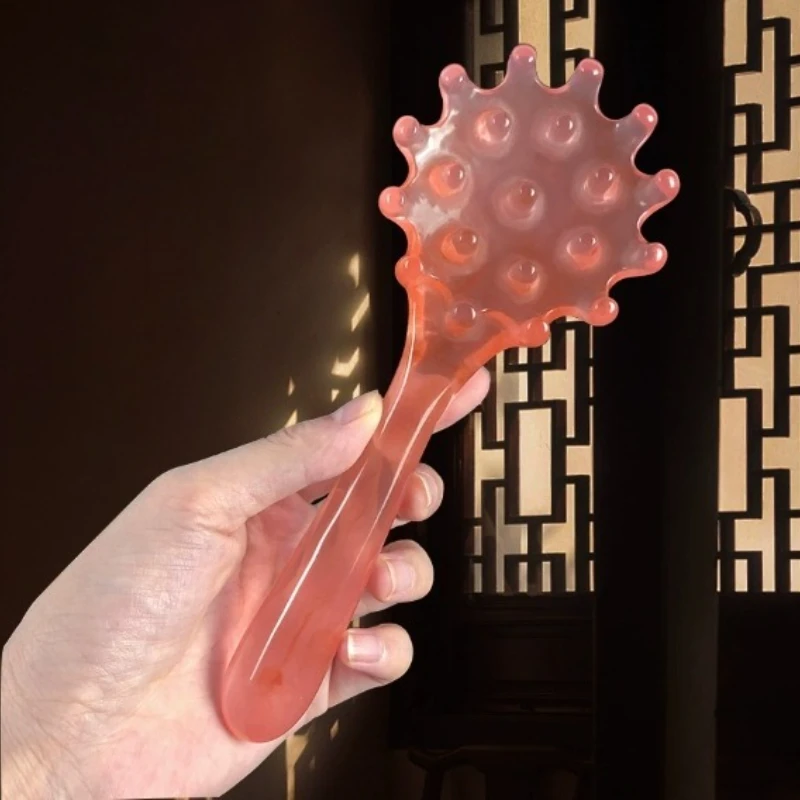 

1/3pcs Multi functional portable long handle massage brush for hair, meridians abdomen and full body wide tooth therapy massage