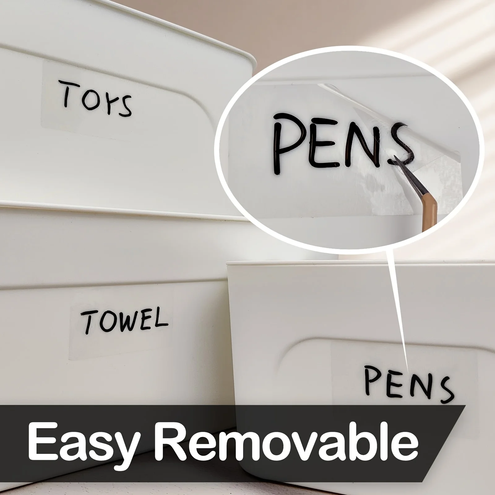 160/250 قطعة من ملصقات الملصقات المقاومة للماء القابلة للفصل، ورق ملصقات مكتوب بخط اليد مناسب لصناديق تخزين المكاتب، ومجلدات النقل #6