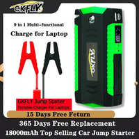 GKFLY 3000A Car Jump Starter 18000mAh Power Bank Portable Starting Device Car Battery Charger Booster Buster for Diesel Petrol