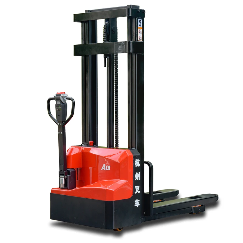 

1200kg 1500kg Compact Size Warehouse Narrow Aisle Use Electric Battery Pallet Stacker Truck